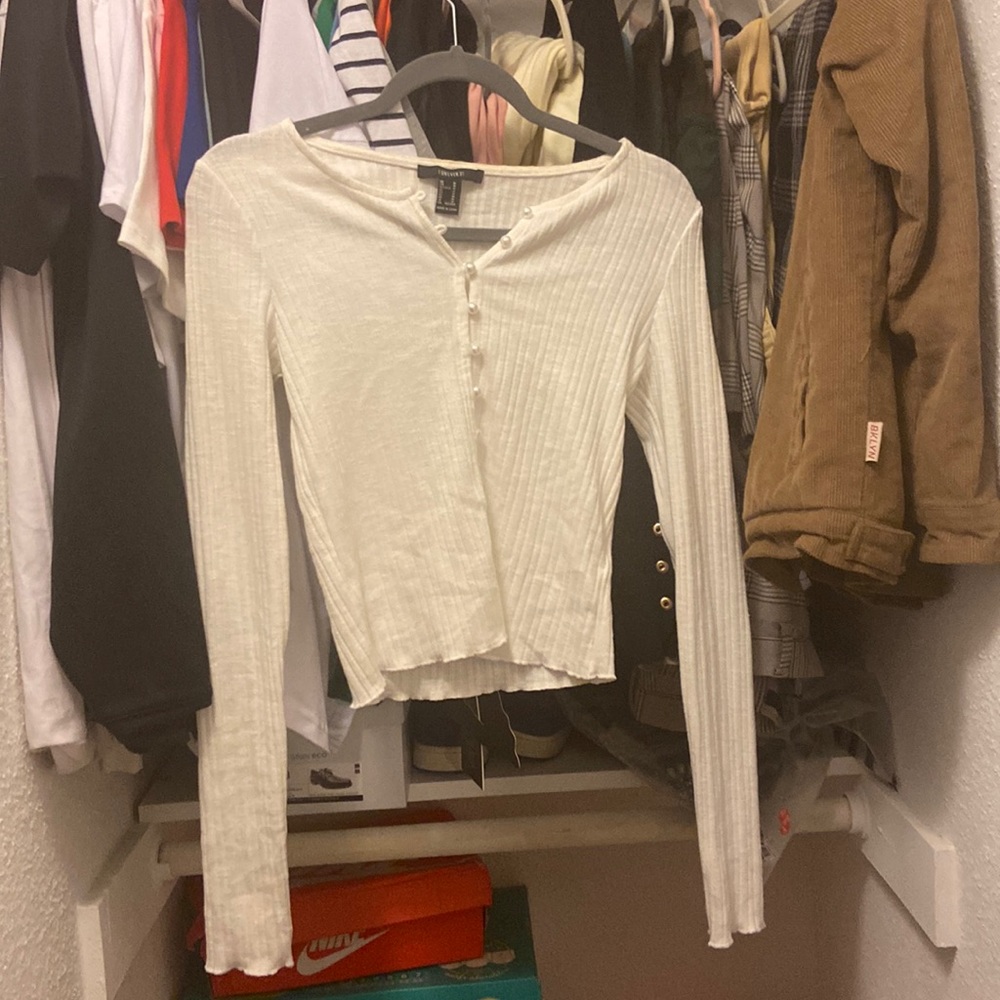 Cream cardigan